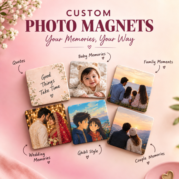 Personalized photo magnets